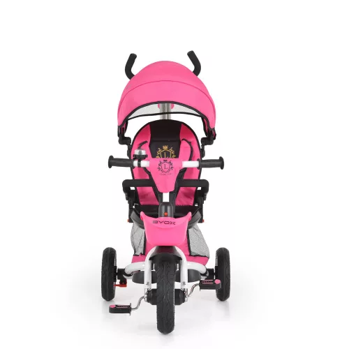 BYOX Flexy lux tricikl s ručkom za roditelje, roze boje