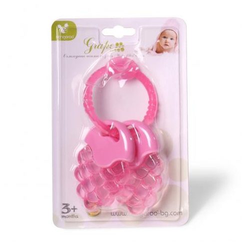 DUCK szillikon rágóka szőlő alakú PINK