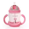 BOO itatópohár szívószállal, fogantyúval 280ml PINK