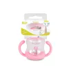 BOO itatópohár szívószállal, fogantyúval 280ml PINK