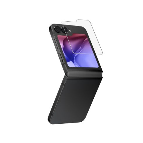 Uniq Optix Clear Samsung Galaxy Z Flip6 tempered glass kijelzővédő fólia, átlátszó