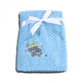 Cangaroo Freya Babydecke Teddy BLAU