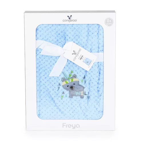 Cangaroo Freya Babydecke Teddy BLAU