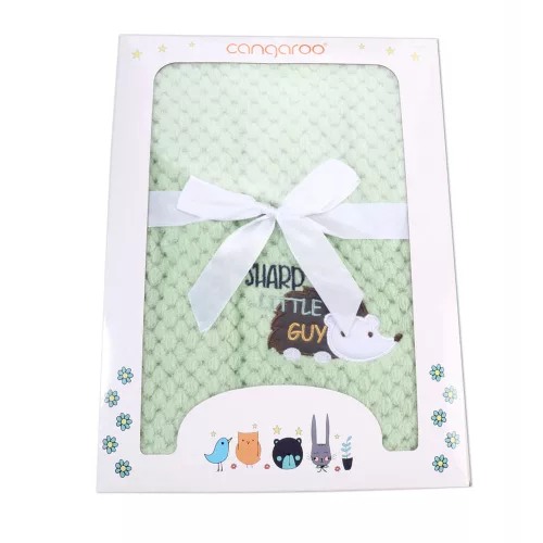 Cangaroo Freya Babydecke Igel GRÜN