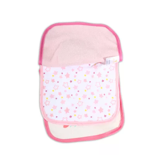 TIBBY Lätzchen, 3-teilig, Neugeborenengröße, Rosa