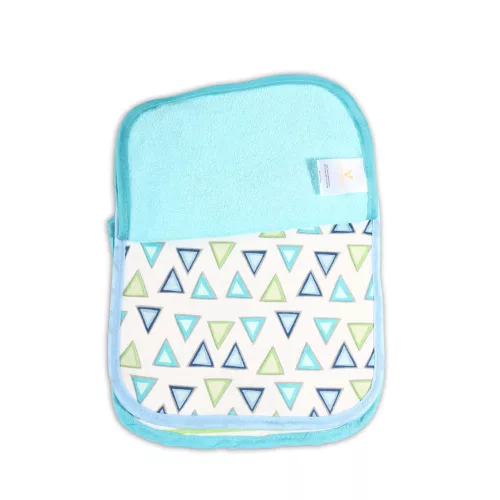 TIBBY Lätzchen, 3er-Pack, Neugeborenengröße, BLAU