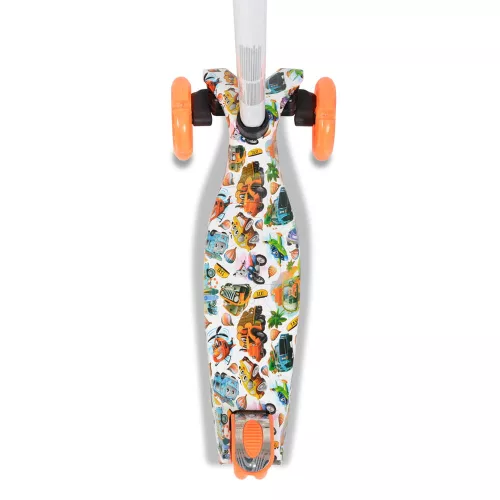BYOX Rapture Scooter Vorderrad Doppelrad orange