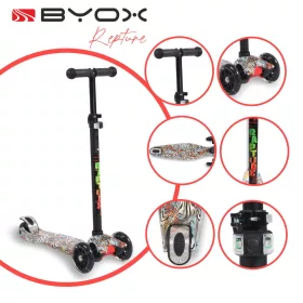 BYOX Rapture Scooter Vorderrad Doppelrad türkis
