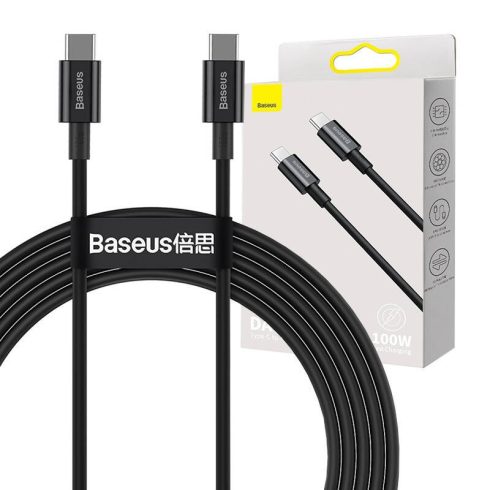 Baseus Superior Series USB-C-USB-C kábel, 100 W, 2 m, fekete