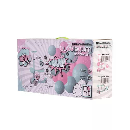 BUBBLEGUM romobil 2u1 20kg/40kg roza ROZA