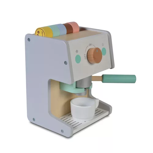 Moni Toys Holzspielzeug, Deluxe-Kaffeemaschine aus Holz, 23 x 14 x 17,5 cm