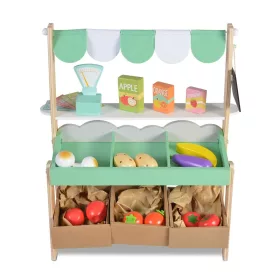 Moni Toys Supermarkt-Spielset aus Holz, 50 x 45 x 21 cm