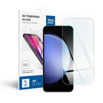   Blue Star Samsung Galaxy S25 Edge teljes kijelzős kijelzővédő üvegfólia, fekete