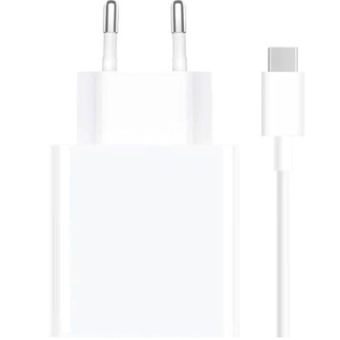 Xiaomi MDY-16-EF USB-A hálózati töltő adapter + USB-C töltő- és adatkábel, 33W,  3A, fehér