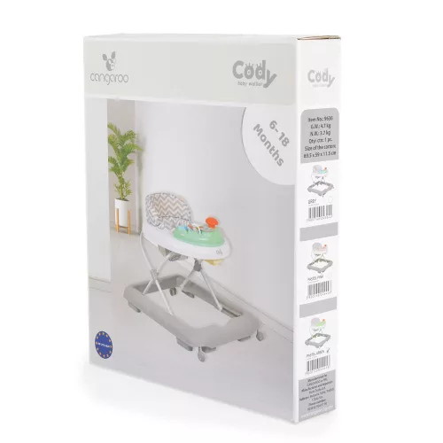 Cangaroo Cody bébikomp szürke