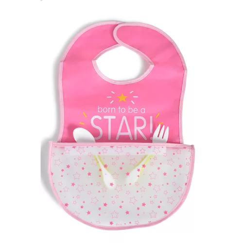GLAM Latzhose mit Klettverschluss, mit Tasche, Kunststoff PINK