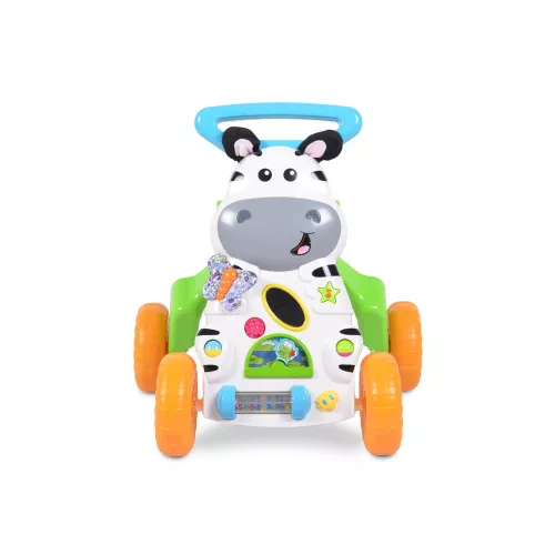 MUSIC PUSH WALKER 2in1 járássegítő zebrás