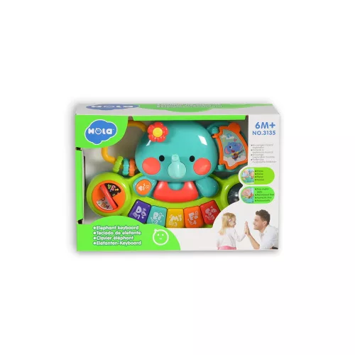 HOLA Babyspielzeug Elefanten-Musikklavier