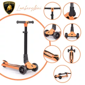 LAMBORGHINI Roller, 3 Räder, faltbar, bis 50 kg, ORANGE