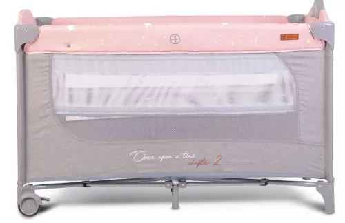 Cangaroo Once upon2 2 szint utazóágy zenélő forgó játékkal pink