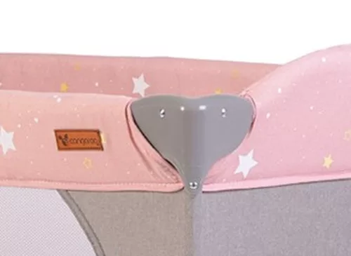 Cangaroo Once upon2 2 szint utazóágy zenélő forgó játékkal pink