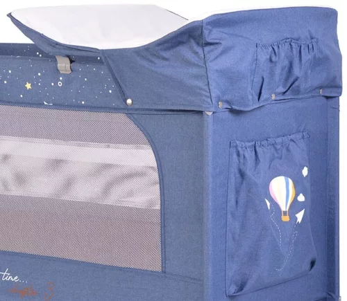 Cangaroo Once upon3 2 szintes utazóágy zenélő játékkal, pelenkázós farmer