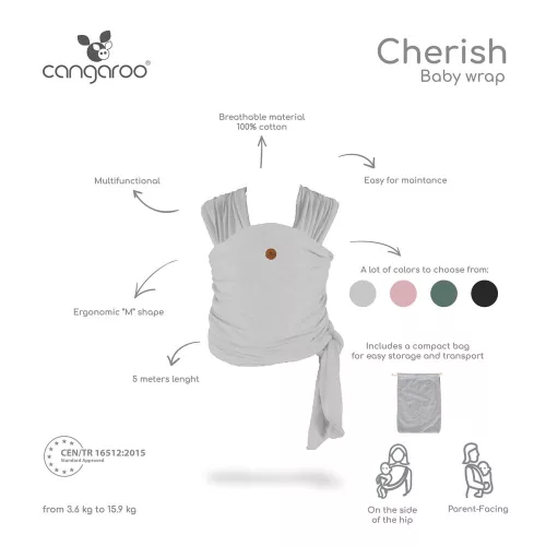 Cangaroo Cherish Babytrage rosa