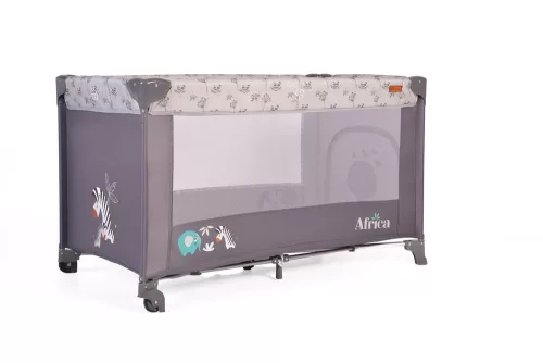 Cangaroo Africa 1 szintes utazóágy 14 kg-ig szürke