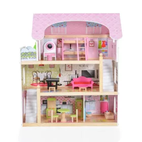 Moni Toys Mila Puppenhaus 70 cm x 62 cm x 31 cm