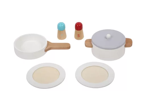 Moni Toys Holzspielzeug-Küche, 15-teilig