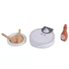 Spielzeug-Waffeleisen-Set aus Holz, 13-teilig