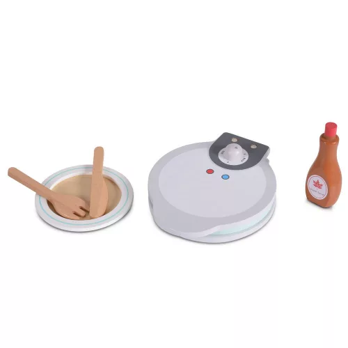 Spielzeug-Waffeleisen-Set aus Holz, 13-teilig
