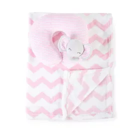 Cangaroo Sammy Decke mit Kissen 90x75cm rosa