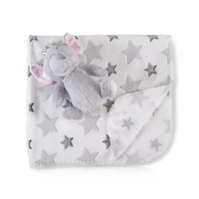 Cangaroo Decke 90x75cm Elefantenplüsch grau
