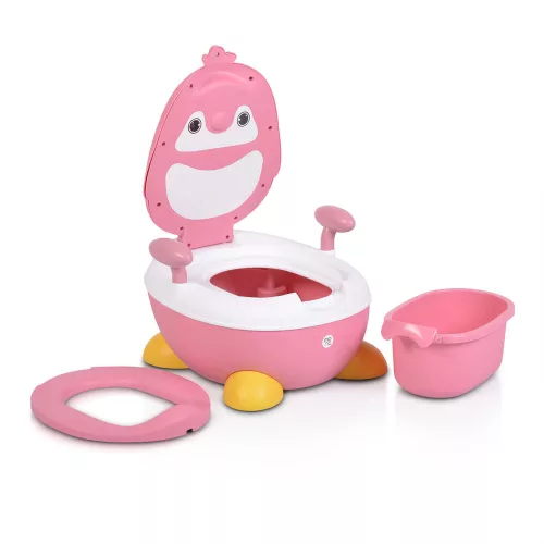 RIKO bili pingvin karfával, talpakkal, kivehető tartály PINK