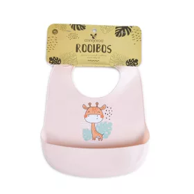 Cangaroo Rooibos Silikon-Lätzchen rosa Giraffe