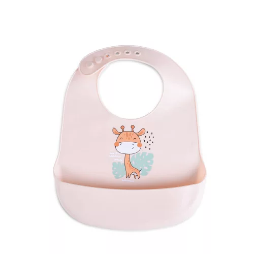 Cangaroo Rooibos Silikon-Lätzchen rosa Giraffe