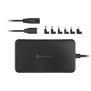   Forcell F-Energy E856 univerzális laptop töltő, 90W, fekete