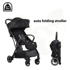 Cangaroo Easy Fold Kinderwagen, schwarz