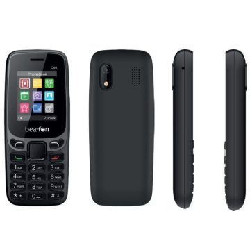   Beafon C80 kamerás mobiltelefon, Dual SIM, LCD kijelzővel, fekete