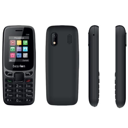 Beafon C80 kamerás mobiltelefon, Dual SIM, LCD kijelzővel, fekete