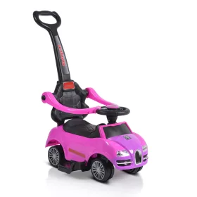 MONI Rider Kinderwagen mit Schiebegriff, rosa