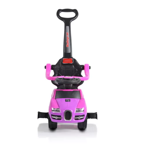 MONI Rider Kinderwagen mit Schiebegriff, rosa