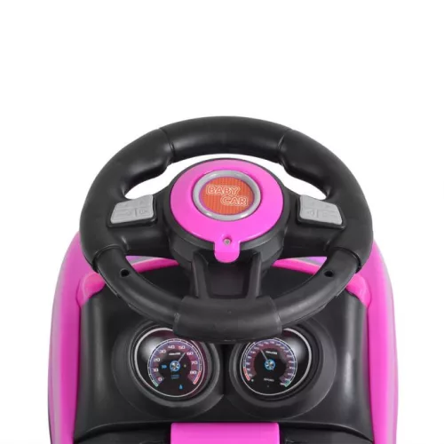 MONI Rider Kinderwagen mit Schiebegriff, rosa