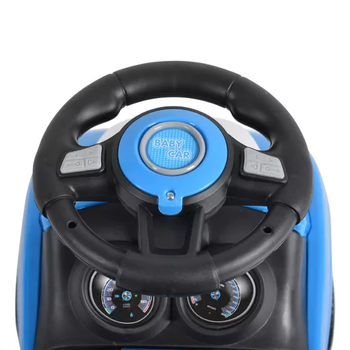 MONI Rider Kinderwagen mit Schiebegriff, blau