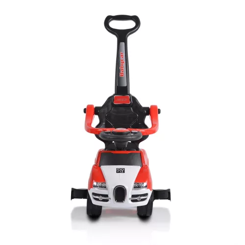 MONI Rider Kinderwagen mit Schiebegriff, rot