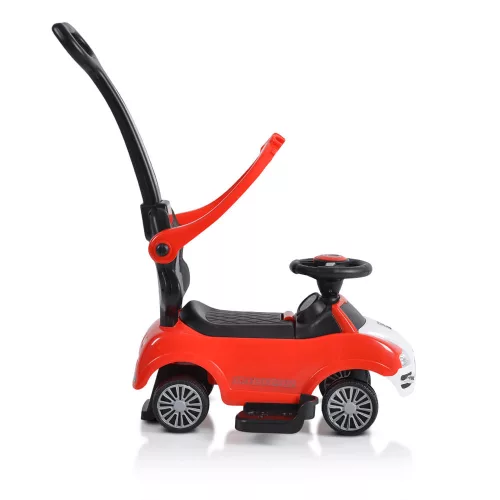 MONI Rider Kinderwagen mit Schiebegriff, rot