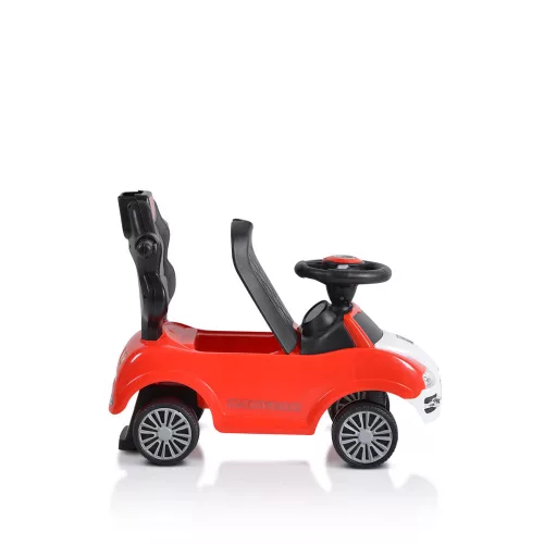 MONI Rider Kinderwagen mit Schiebegriff, rot