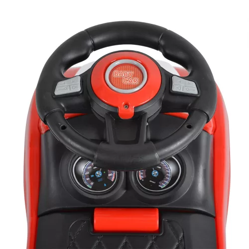 MONI Rider Kinderwagen mit Schiebegriff, rot