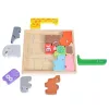 Moni Toys Holzspielzeug-Tierpuzzle, 15-teilig
